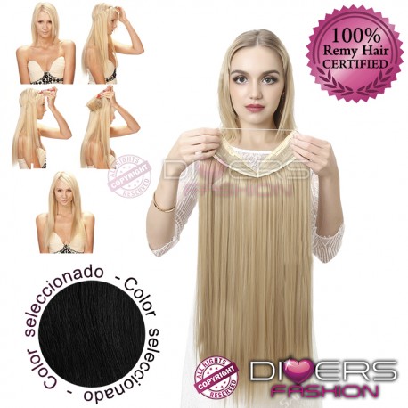 Extensiones Hilo Invisible Pelo Liso