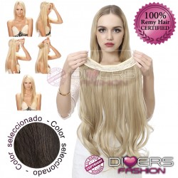 Extensiones Hilo Invisible Pelo Ondulado