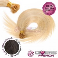 Extensiones con Anillas punta en I Pelo Liso