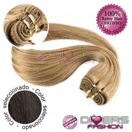 Extensiones de Cortina cosida Pelo liso