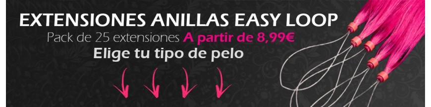 Extensiones con Anillas Micro LOOP - GRAPAS - Extensiones de pelo 100% natural